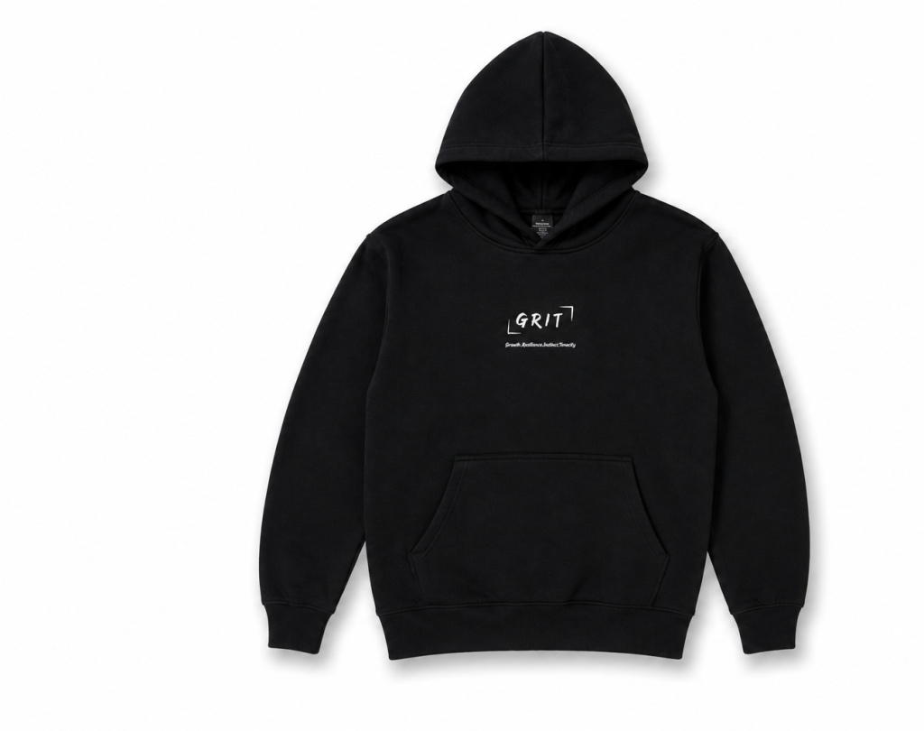 Oversized and relaxed black performance hoodies