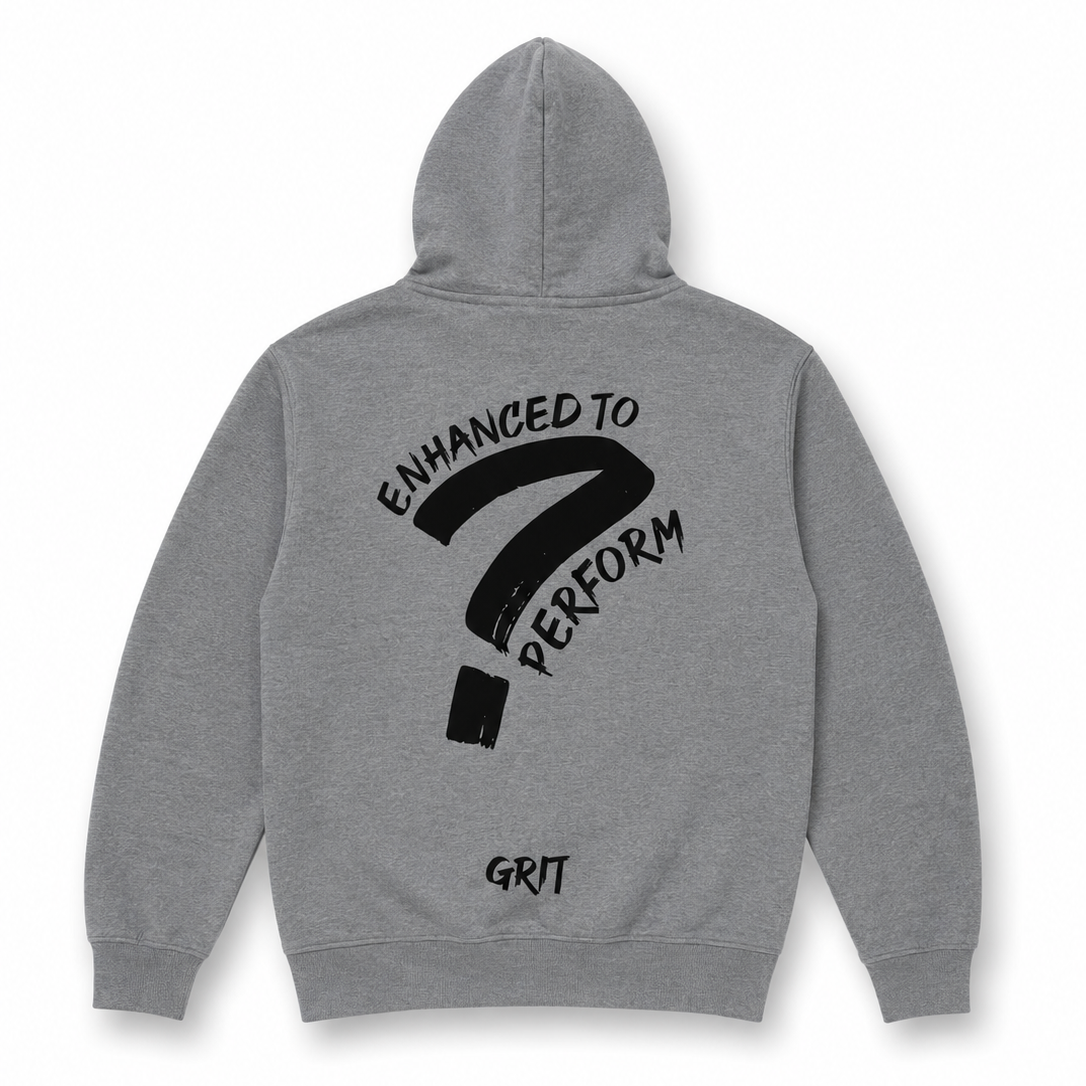 Oversized and relaxed gray performance hoodies - Image 2