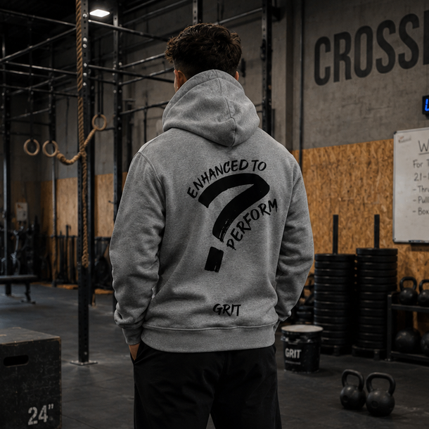 Oversized and relaxed gray performance hoodies - Image 3